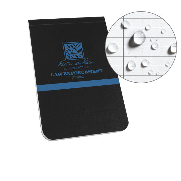 3 X 5 Notebook - Thin Blue Line-eSafety Supplies, Inc