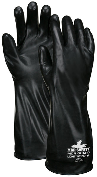 MCR Safety Unsupported Butyl Glove,14" 7 Mil L-eSafety Supplies, Inc