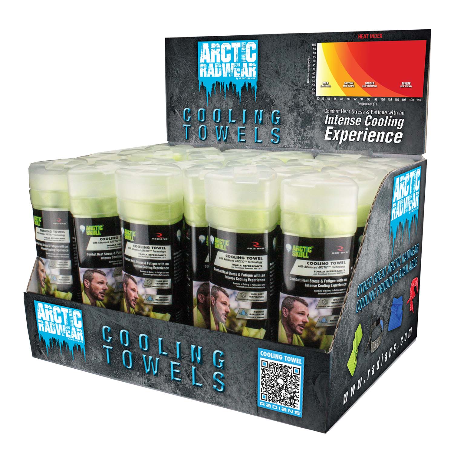 Radians Arctic Radwear® Cooling Towel Counter Display-eSafety Supplies, Inc