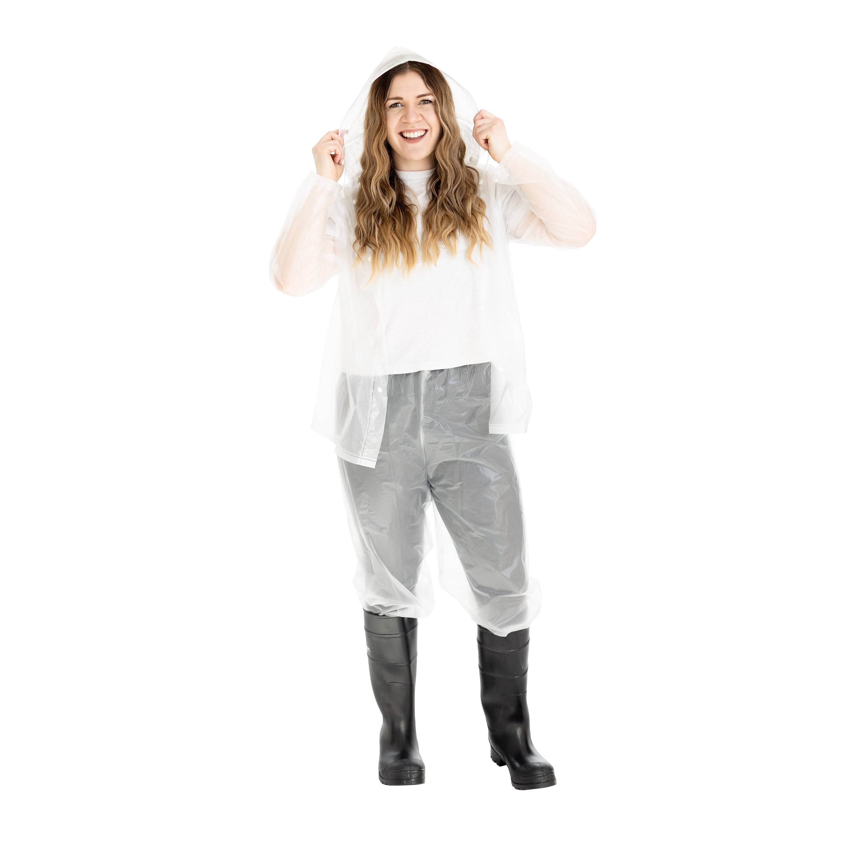Peva Rainsuit - Clear - L-eSafety Supplies, Inc