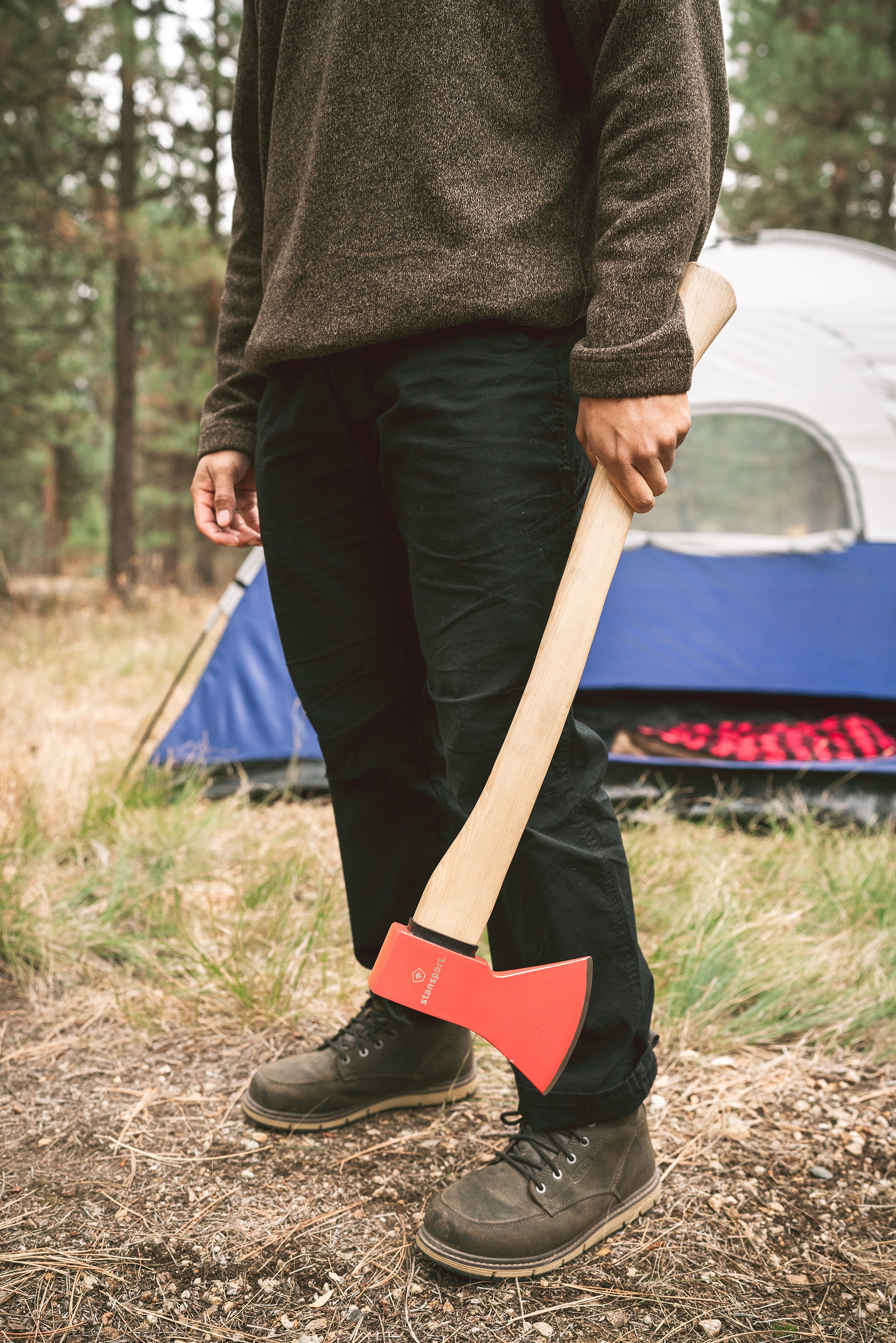 Stansport Wood Handle Axe – Medium - Approximately 28 Inch