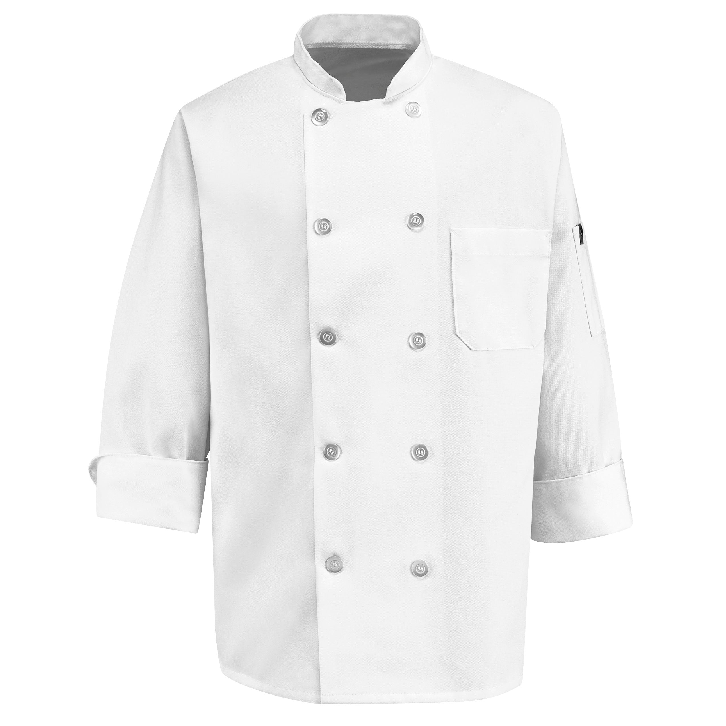 Ten Pearl Button Chef Coat 0423 - White-eSafety Supplies, Inc
