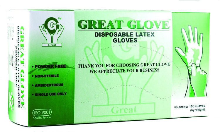 Great Gloves - Powder-free Latex Gloves - Box
