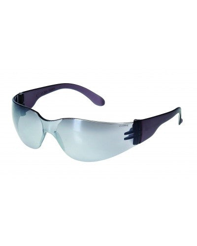 Silver Mirror Lens - Wrap-Around Style Safety Glasses-eSafety Supplies, Inc