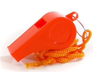 Plastic Whistle with Lanyard-eSafety Supplies, Inc