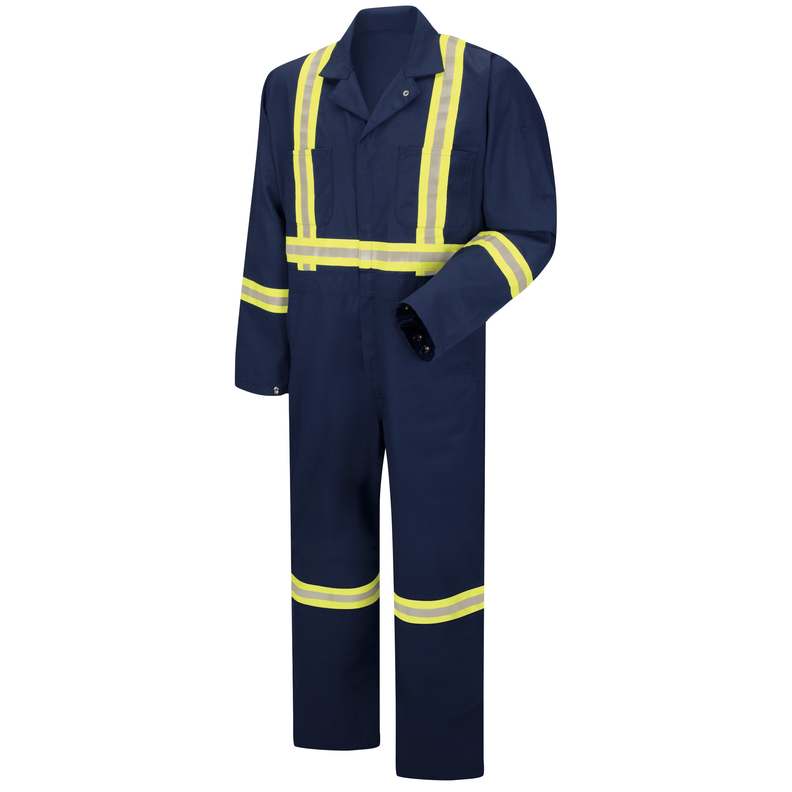 Enhanced Visibility Zip Front Coverall CT5C - Navy-eSafety Supplies, Inc