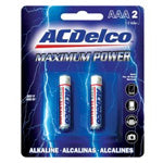 AC Delco - AAA Maximum Power Alkaline Battery - 2 Pack-eSafety Supplies, Inc