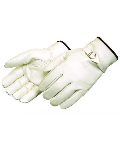 Grain cowhide driver - leather pull strap Gloves - Dozen-eSafety Supplies, Inc