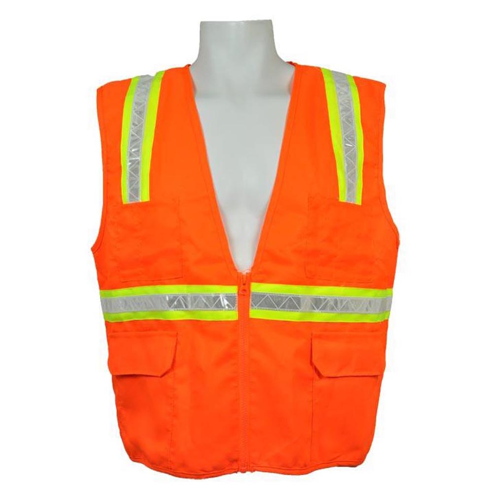3A Safety - Multi-Pocket Surveyor's Safety Vest - Solid Front/Back-eSafety Supplies, Inc