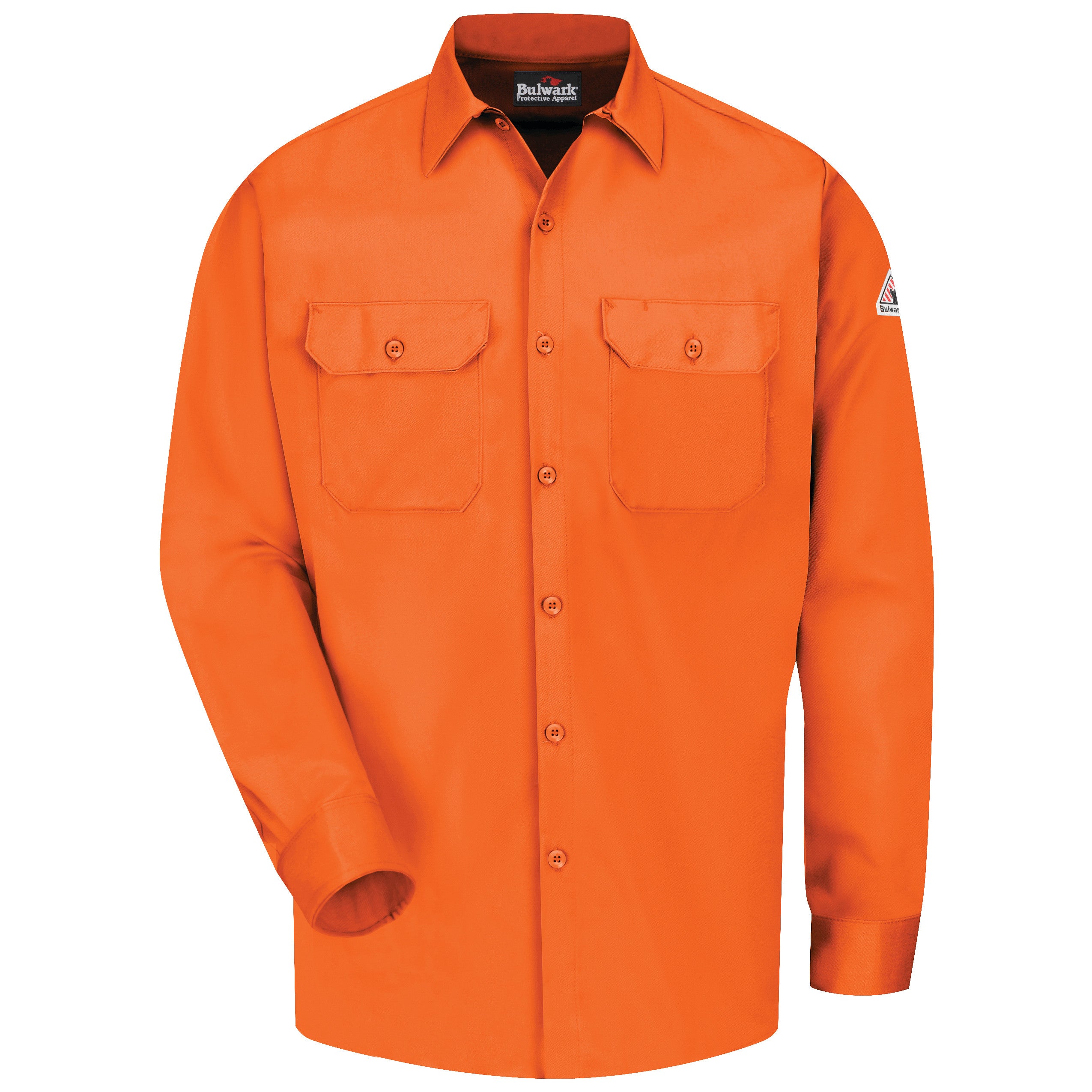 Men's Midweight Excel FR® ComforTouch® Work Shirt SLW2 - Orange-eSafety Supplies, Inc