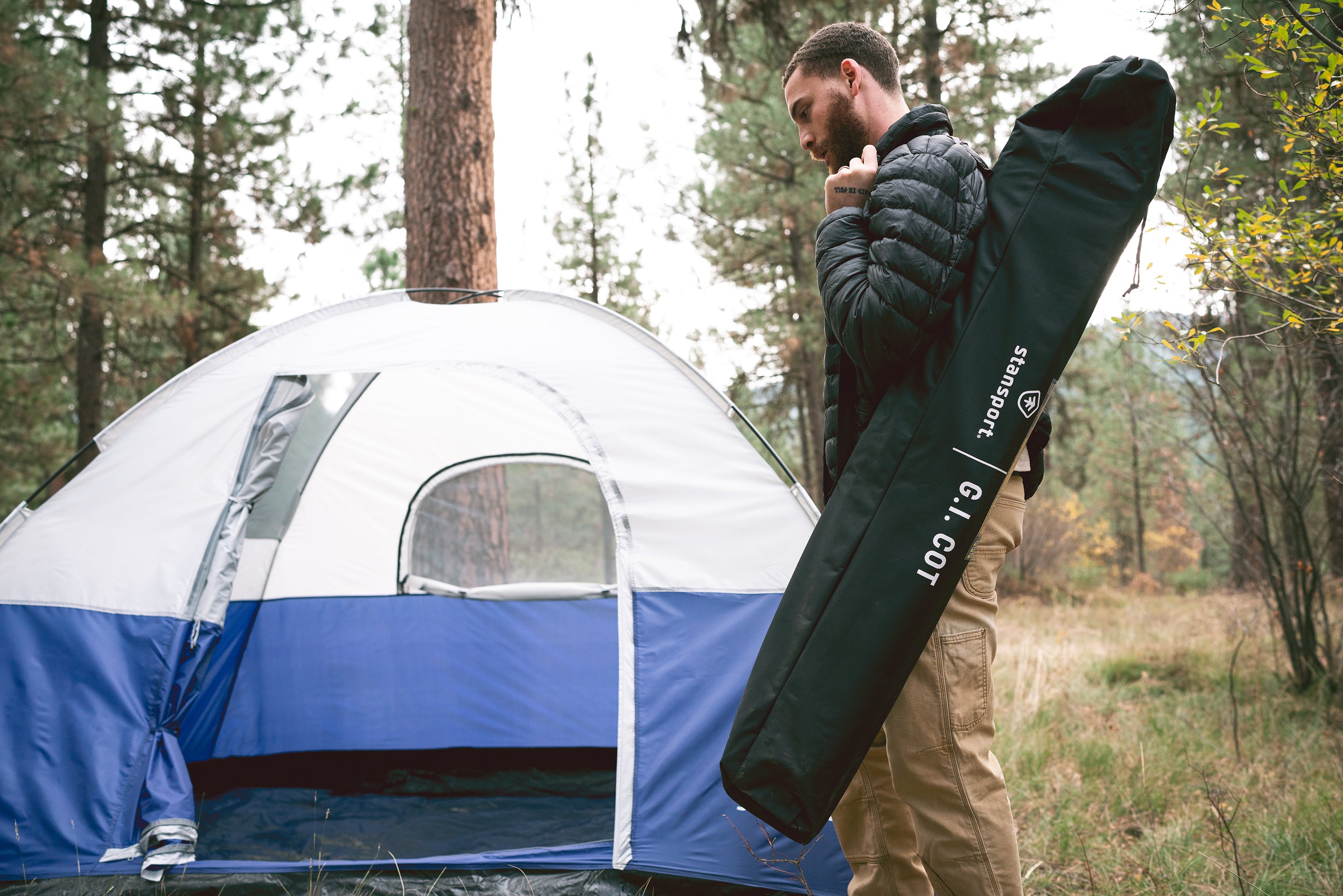 Heavy-Duty G.I. Cot - 86 X 40.25 X 21.25 Inches-eSafety Supplies, Inc