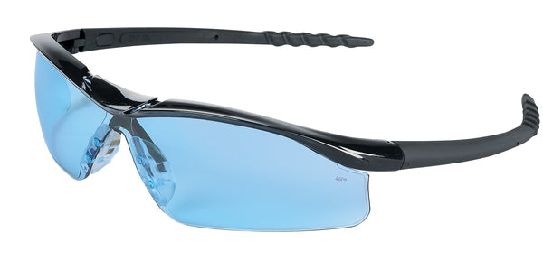 MCR Safety DL1 Black Frame, Light Blue Lens-eSafety Supplies, Inc