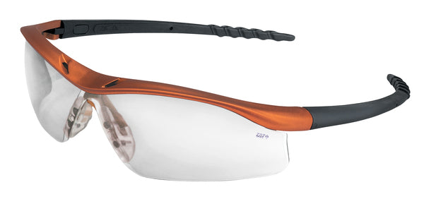MCR Safety DL1 Orange Frame, Clear UV-AF Lens-eSafety Supplies, Inc