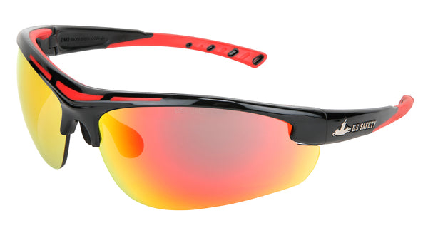 MCR Safety Dominator 2 Red TPR, Fire Mirror-eSafety Supplies, Inc