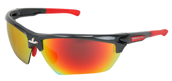 MCR Dominator DM3 Fire Polarized Safety Glasses