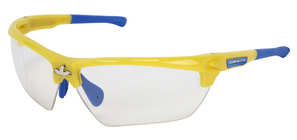 MCR Safety Dominator DM3 Yellow Frame, Clear MAX6-eSafety Supplies, Inc
