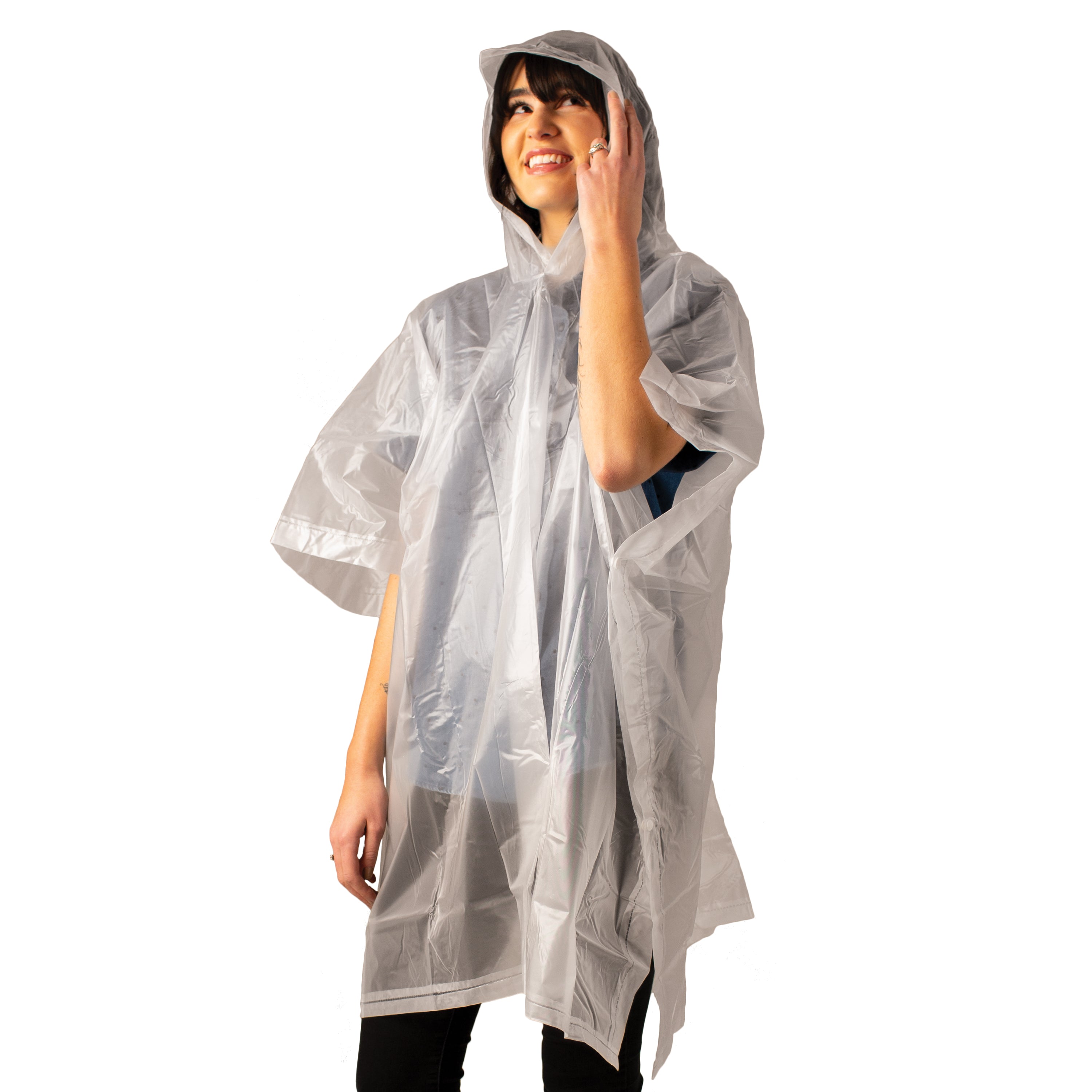 Peva Poncho - 45 X 72 - Youth - Clear-eSafety Supplies, Inc