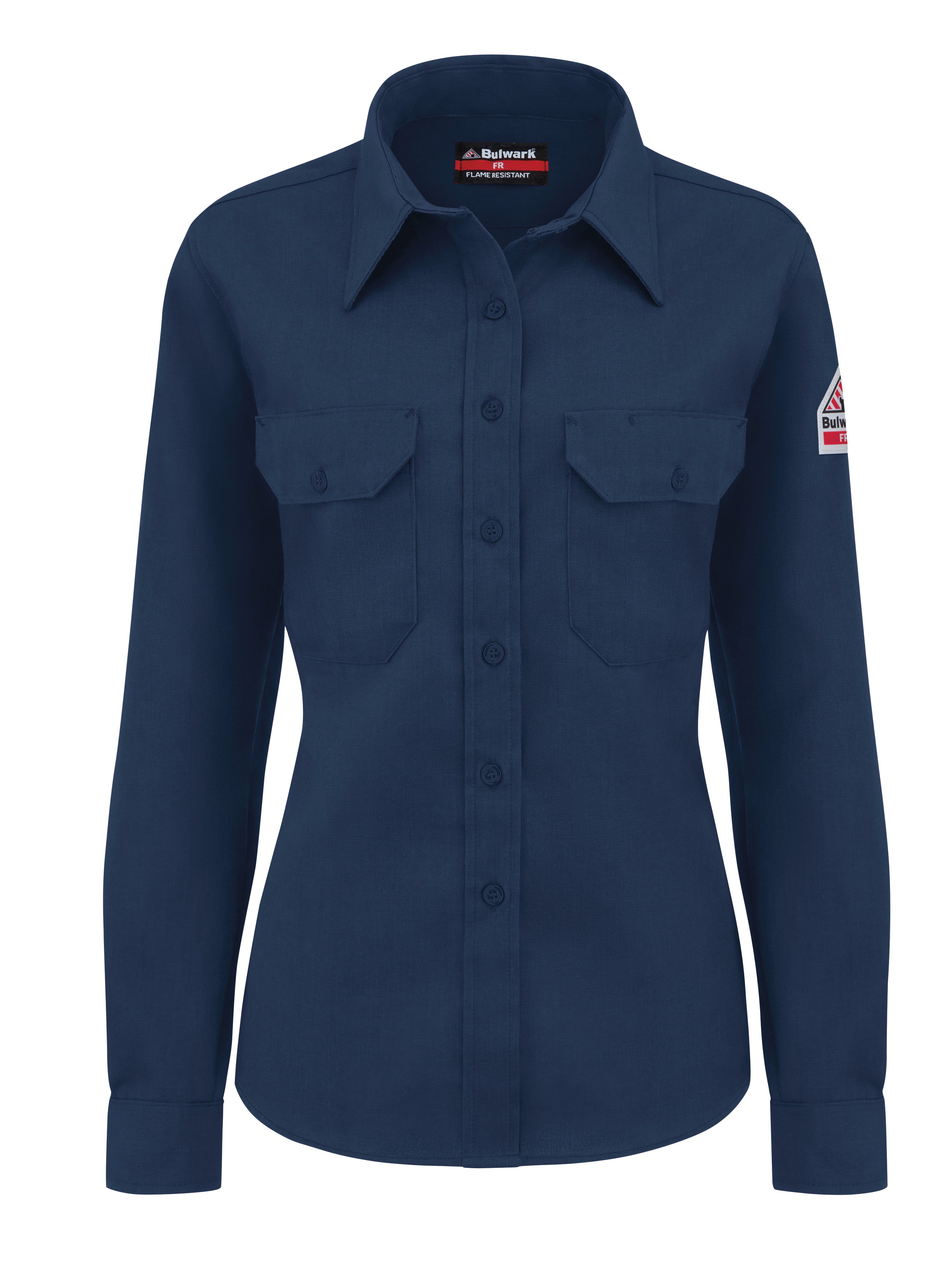 Women's Dress Uniform Shirt SND3 - Navy-eSafety Supplies, Inc