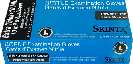 Skintx - Nitrile Powder-free Exam Extended Cuff - Box-eSafety Supplies, Inc