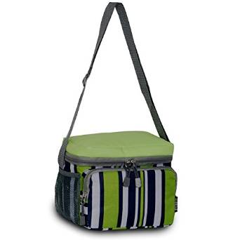 Everest Cooler Lunch Bag - Lime/Navy Stripe-eSafety Supplies, Inc