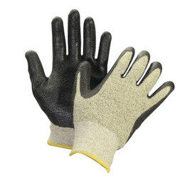 Honeywell Size 8 Black And Yellow NorthFlex-CRT Seamless Knit Nitrile Cut Resistant Gloves With 9 1/2" Knit Wrist, Cotton Lined And Breathable Nitrile Foam Coating-eSafety Supplies, Inc