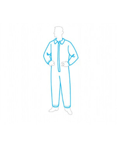 Liberty - Permagard Ii Coverall - Collar, Elastic Wrists & Ankles - Case of 25-eSafety Supplies, Inc