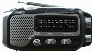 Kaito KA350 Voyager Trek Mulit-band Radio with LED Flashlight-eSafety Supplies, Inc