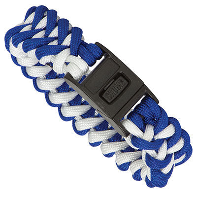 Rainier Paracord Bracelet - Royal Blue / White-eSafety Supplies, Inc