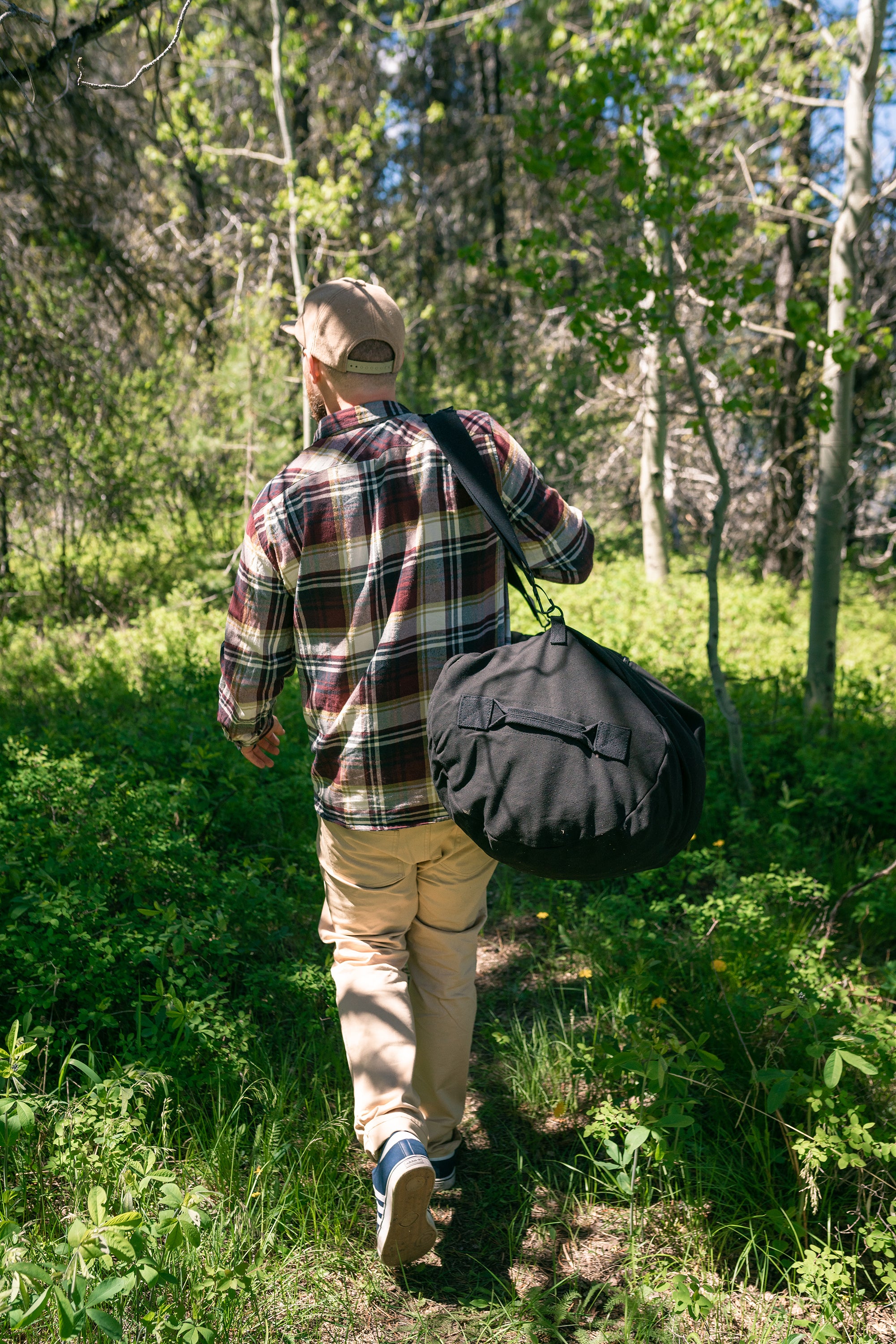 Duffel Bag With Zipper - Black - 42 In X 15 In X 15 In-eSafety Supplies, Inc