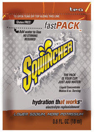 Sqwincher .6 Ounce Fast Pack Liquid Concentrate Packet Tea Electrolyte Drink - Yields 6 Ounces (50 Single Serving Packets Per Box)-eSafety Supplies, Inc