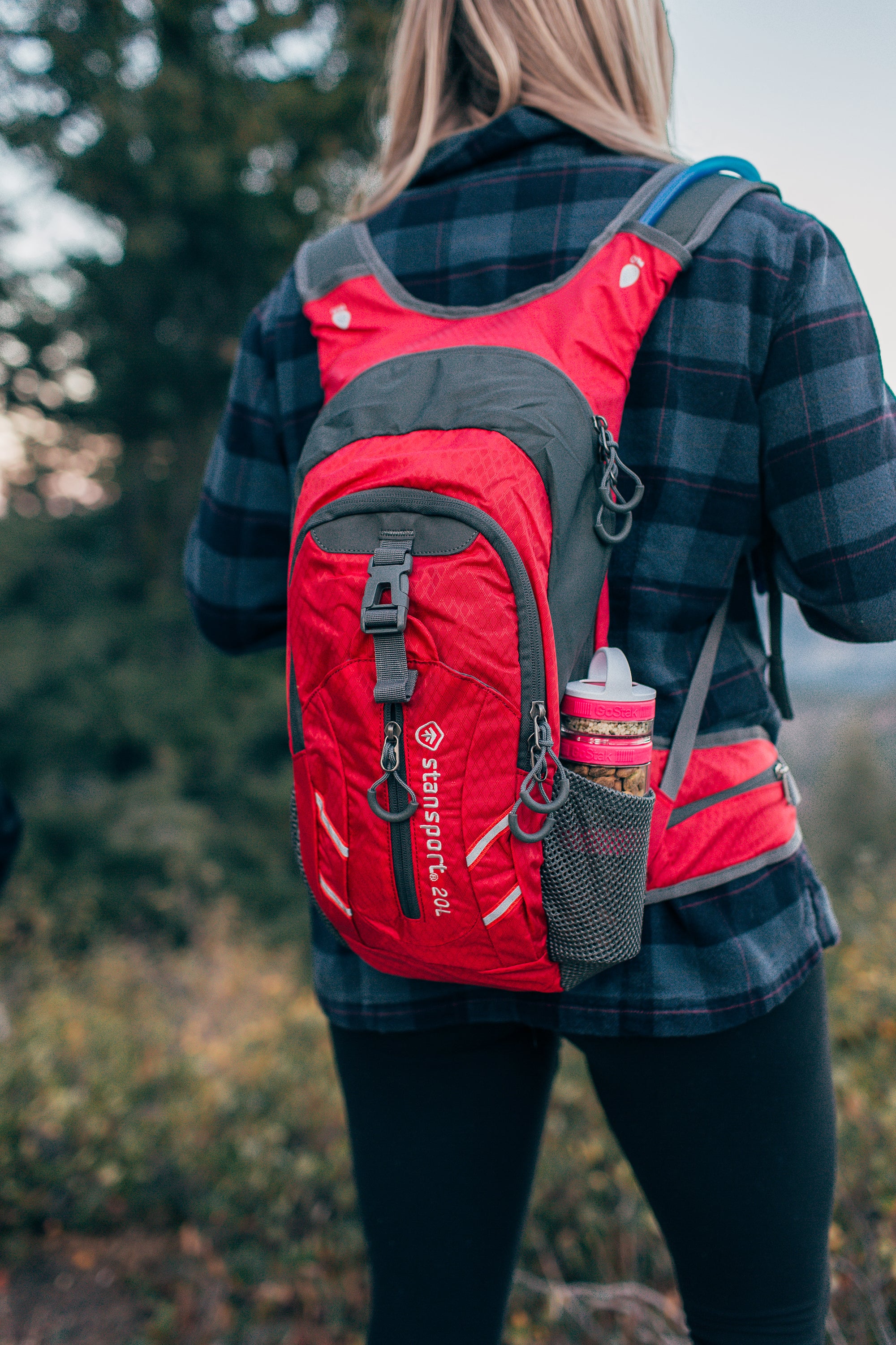 Daypack With Water Bladder - 20 Liter - Red-eSafety Supplies, Inc