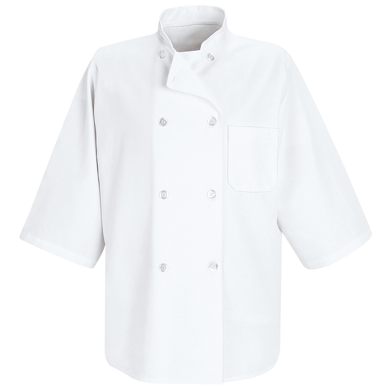 ½ Sleeve Chef Coat 0404 - White-eSafety Supplies, Inc