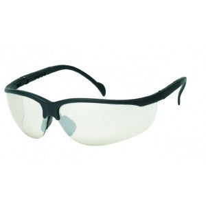 Black Frame - Indoor/Outdoor Lens - Soft Rubber Nose Buds - Adjustable Temples Safety Glasses-eSafety Supplies, Inc