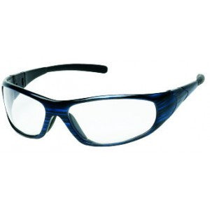 Blue Frame - Clear Lens - Rubber Tips Safety Glasses-eSafety Supplies, Inc