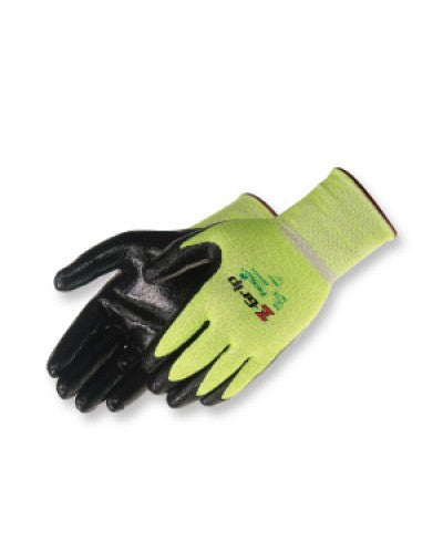 Z-Grip Hi-Vis green seamless shell (nitrile coated) Gloves-eSafety Supplies, Inc