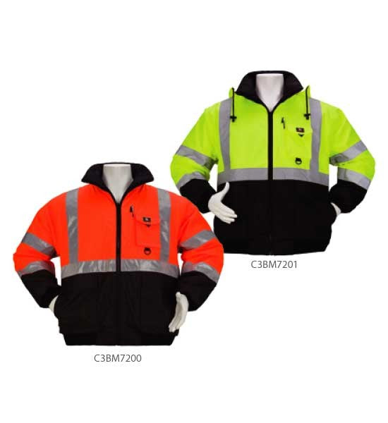 3A Safety - Reversible Two-Tone Class 3 Bomber Jacket-eSafety Supplies, Inc