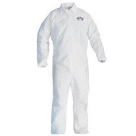 Kimberly-Clark Professional KLEENGUARD A40 Microporous Film Laminate Disposable Breathable Liquid And Particle Protection Coveralls With Front Zipper Closure, Elastic Ankles And Elastic Wrists-eSafety Supplies, Inc