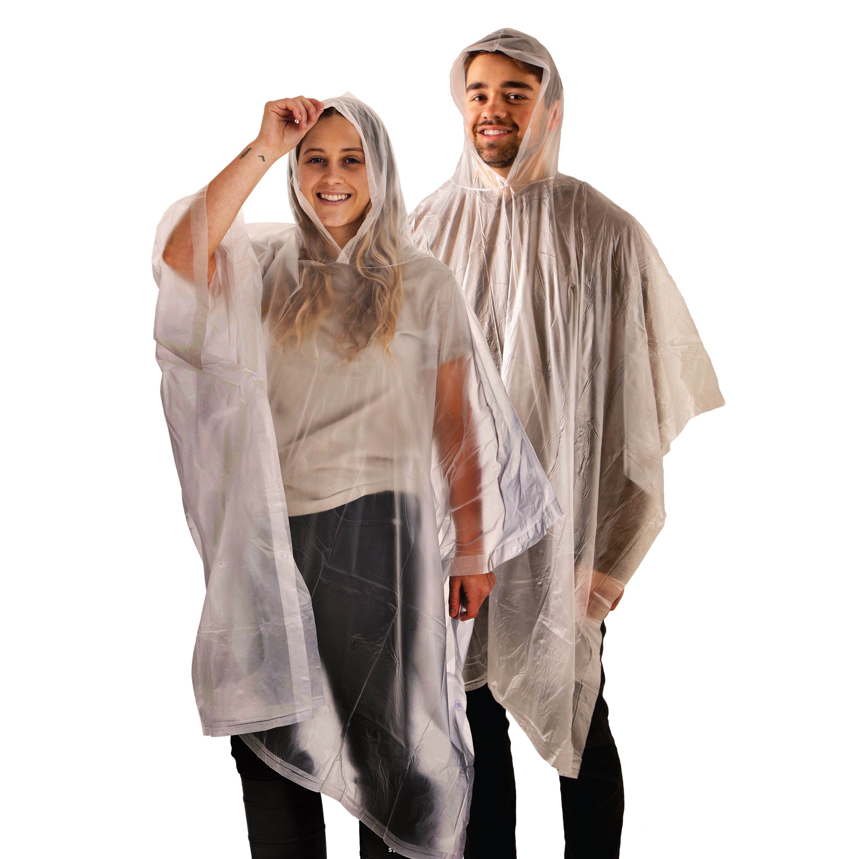 Vinyl Poncho - 52 In X 80 In - Clear-eSafety Supplies, Inc