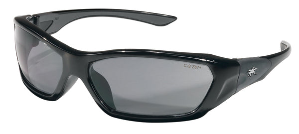 MCR Safety ForceFlex FF1 Black Frame, Gray Lenses-eSafety Supplies, Inc