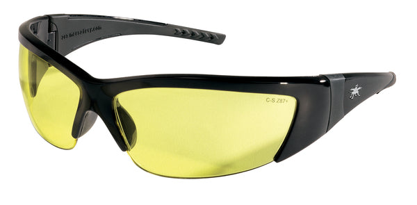 MCR Safety ForceFlex FF2 Black Frame, Amber Lenses-eSafety Supplies, Inc