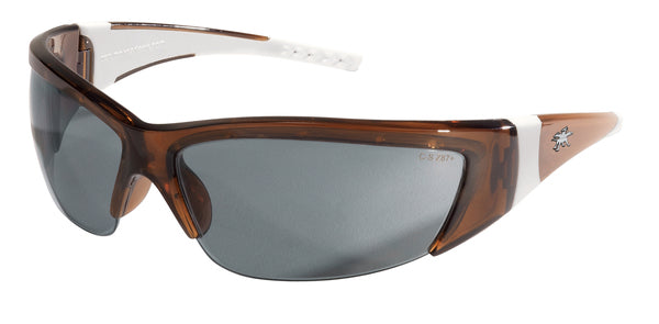MCR Safety ForceFlex FF2 Brown Frame, Gray Lenses-eSafety Supplies, Inc