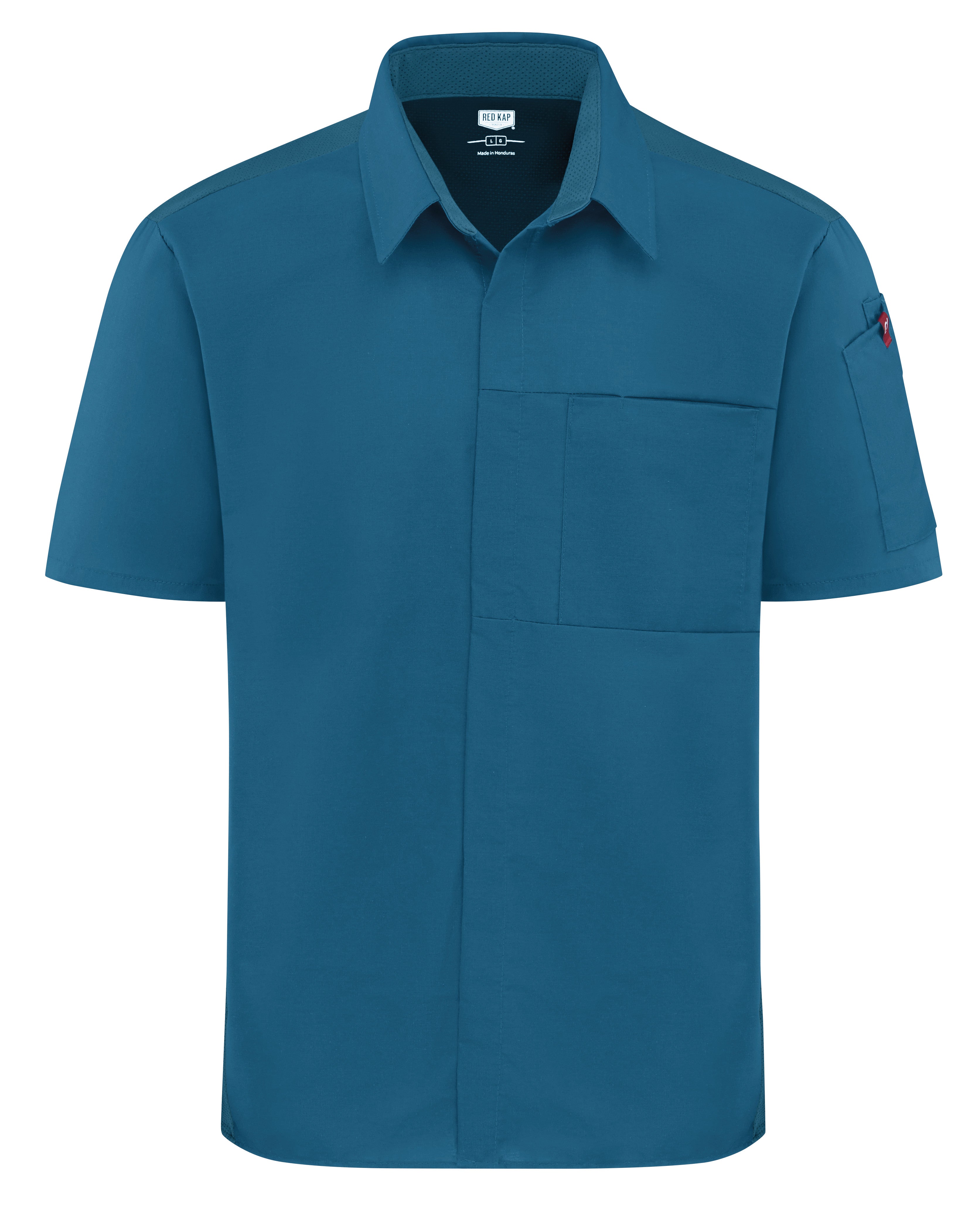 Men's Airflow Cook Shirt with OilBlok 502M - Teal with Teal Mesh-eSafety Supplies, Inc