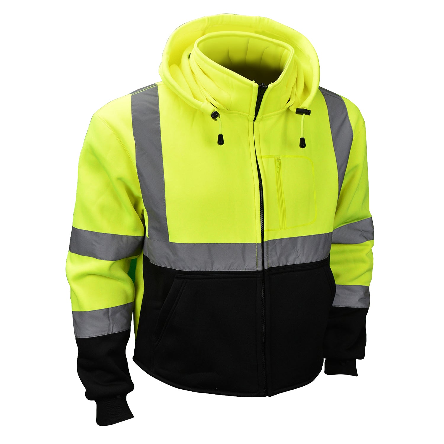 Radians Color Blocked Hooded Sweatshirt with Removable Hood-eSafety Supplies, Inc