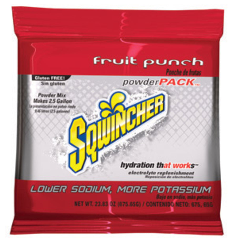 Sqwincher 23.83 Ounce Powder Pack Powder Concentrate Package Electrolyte Drink (16 Packs Electrolyte Drink Powder - Pack)-eSafety Supplies, Inc