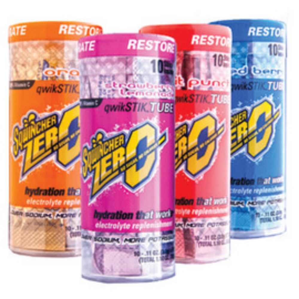 Sqwincher .11 Ounce Qwik Stik Tube Powder Concentrate Tube Electrolyte Drink (10 Sticks Per Tube)-eSafety Supplies, Inc