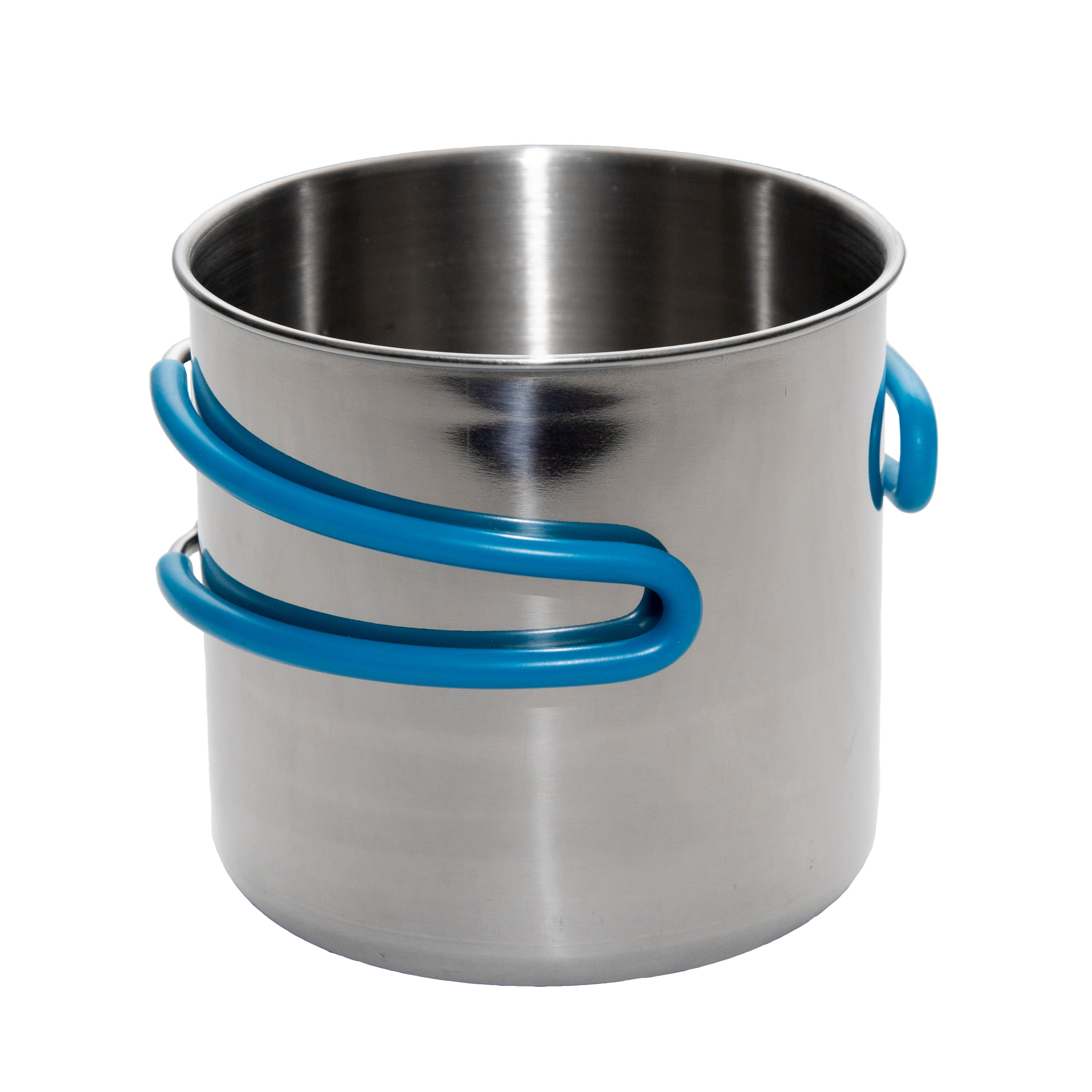 Stainless Steel Mug - 20 Oz With Blue Silicon Handle Cover-eSafety Supplies, Inc