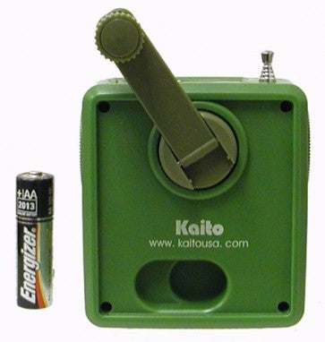 Kaito- SB-1059, Mini Hand Crank AM/FM Weather Radio-eSafety Supplies, Inc