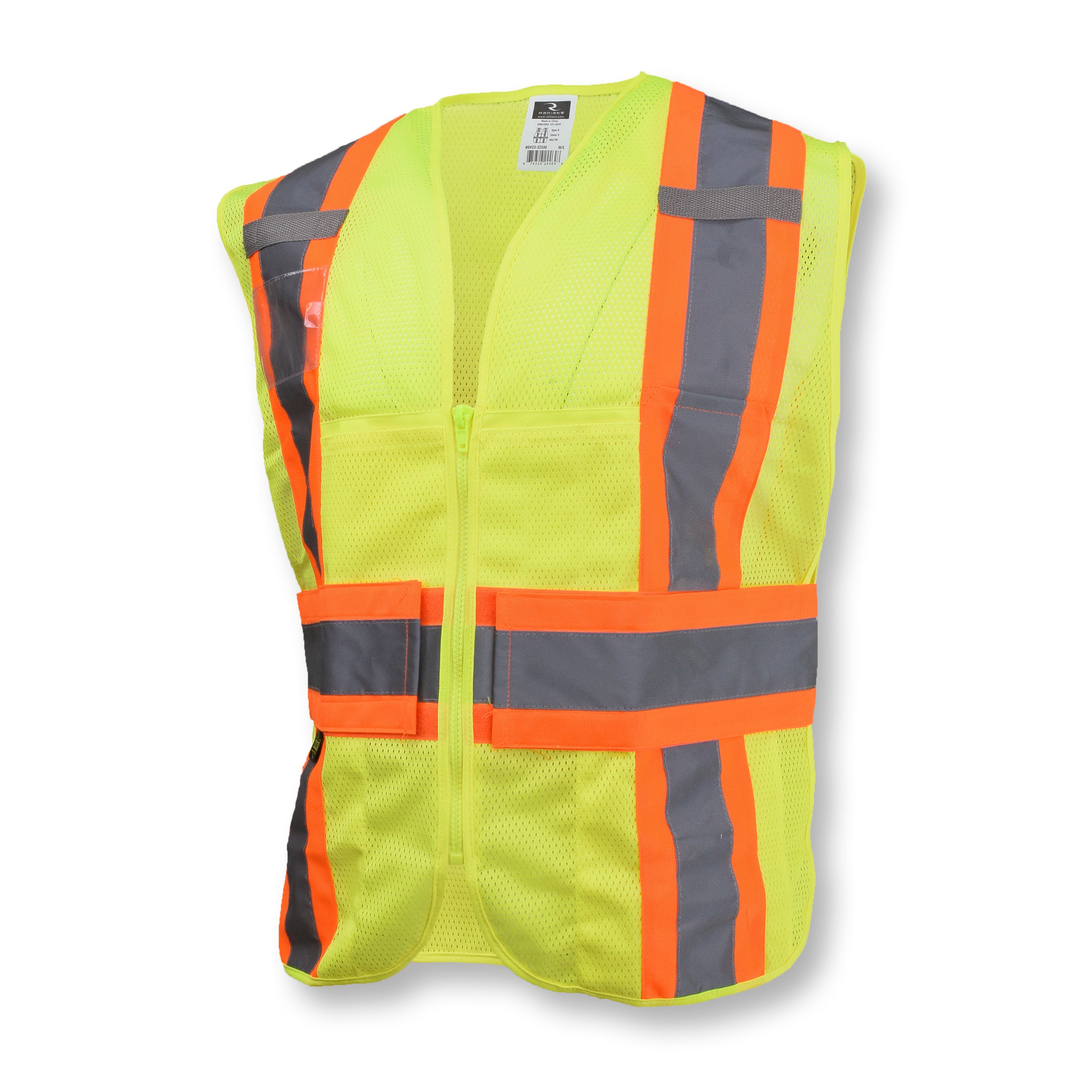 Radians SV23-2 Type R Class 2 Expandable Two Tone Mesh Safety Vest-eSafety Supplies, Inc
