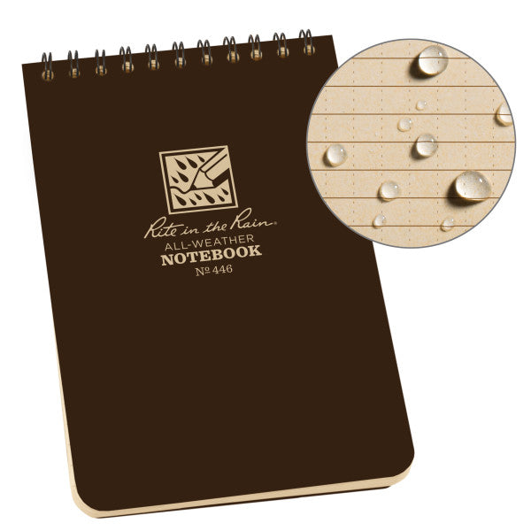 4 X 6 Notebook - Brown-eSafety Supplies, Inc