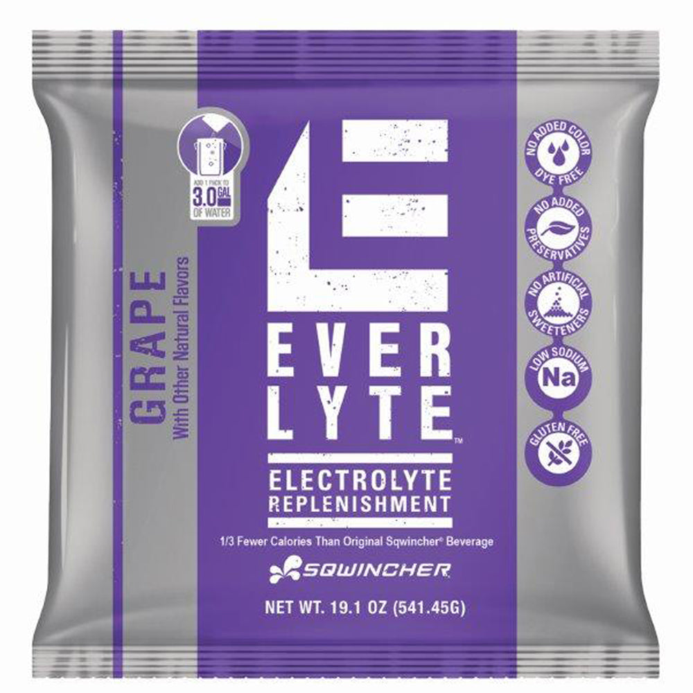 Sqwincher 19.1 Ounce Grape Flavor Lite Powder Concentrate Package Electrolyte Drink (20 Electrolyte Drink - Pack)-eSafety Supplies, Inc